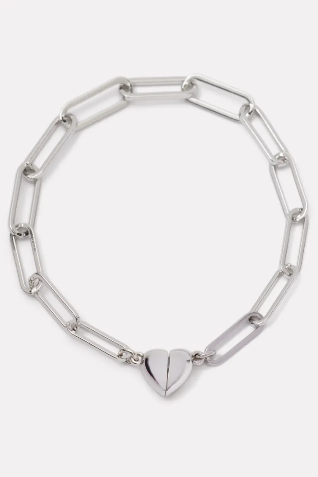 Jewelry<EVEREVE Mae Magnet Heart Bracelet Silver