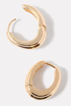 Jewelry<EVEREVE Mansfield Ribbed Hoop Gold