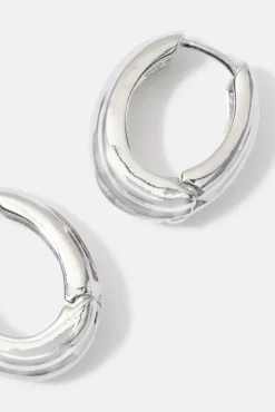Jewelry<EVEREVE Mansfield Ribbed Hoop Silver