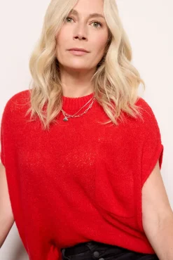 Sweaters<LNA Maren sweater Brightred
