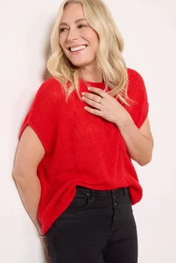 Sweaters<LNA Maren sweater Brightred