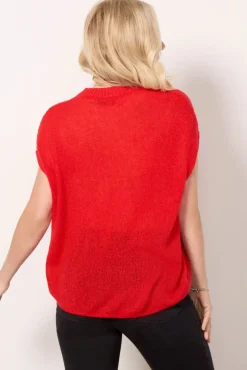 Sweaters<LNA Maren sweater Brightred