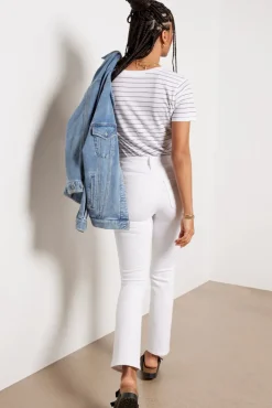 Jeans<AG Mari Slim Straight White