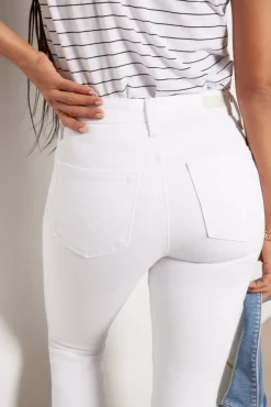Jeans<AG Mari Slim Straight White