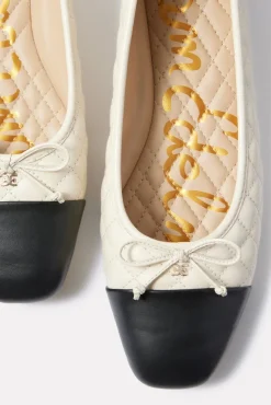 Shoes<SAM EDELMAN Marilyn Cap Toe Ballet Flat Modernivory