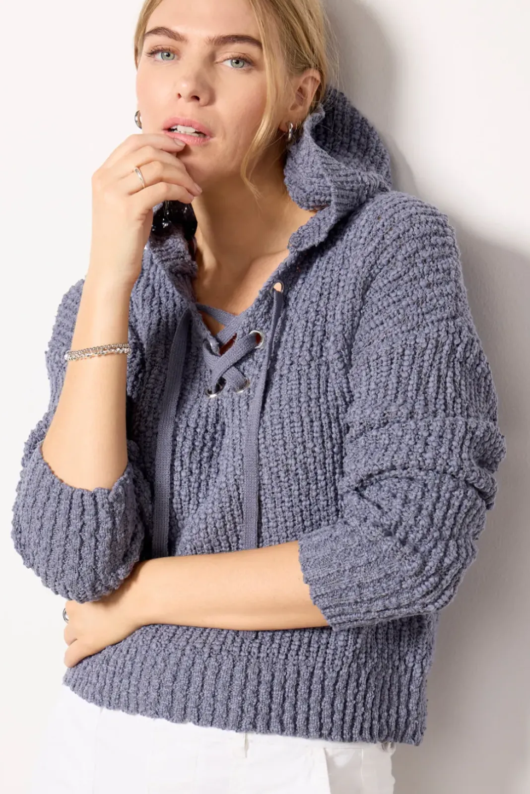 Sweaters<DESIGN HISTORY Marina Hoodie Folkstonegrey
