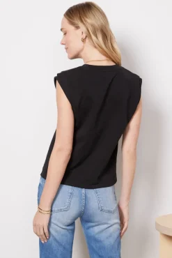 Tops & Tees<NATION LTD Marina Muscle Tee Jetblack