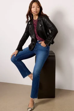 Blazers & Jackets<EVEREVE Marren Moto Jacket Black
