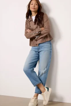 Blazers & Jackets<EVEREVE Marren Moto Jacket Cocoa