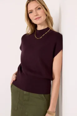 Sweaters<EVEREVE Meadow Dolman Pullover Darkplum