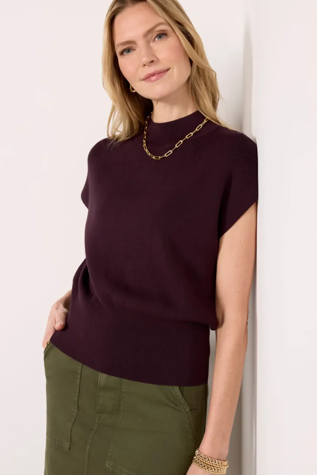 Sweaters<EVEREVE Meadow Dolman Pullover Darkplum