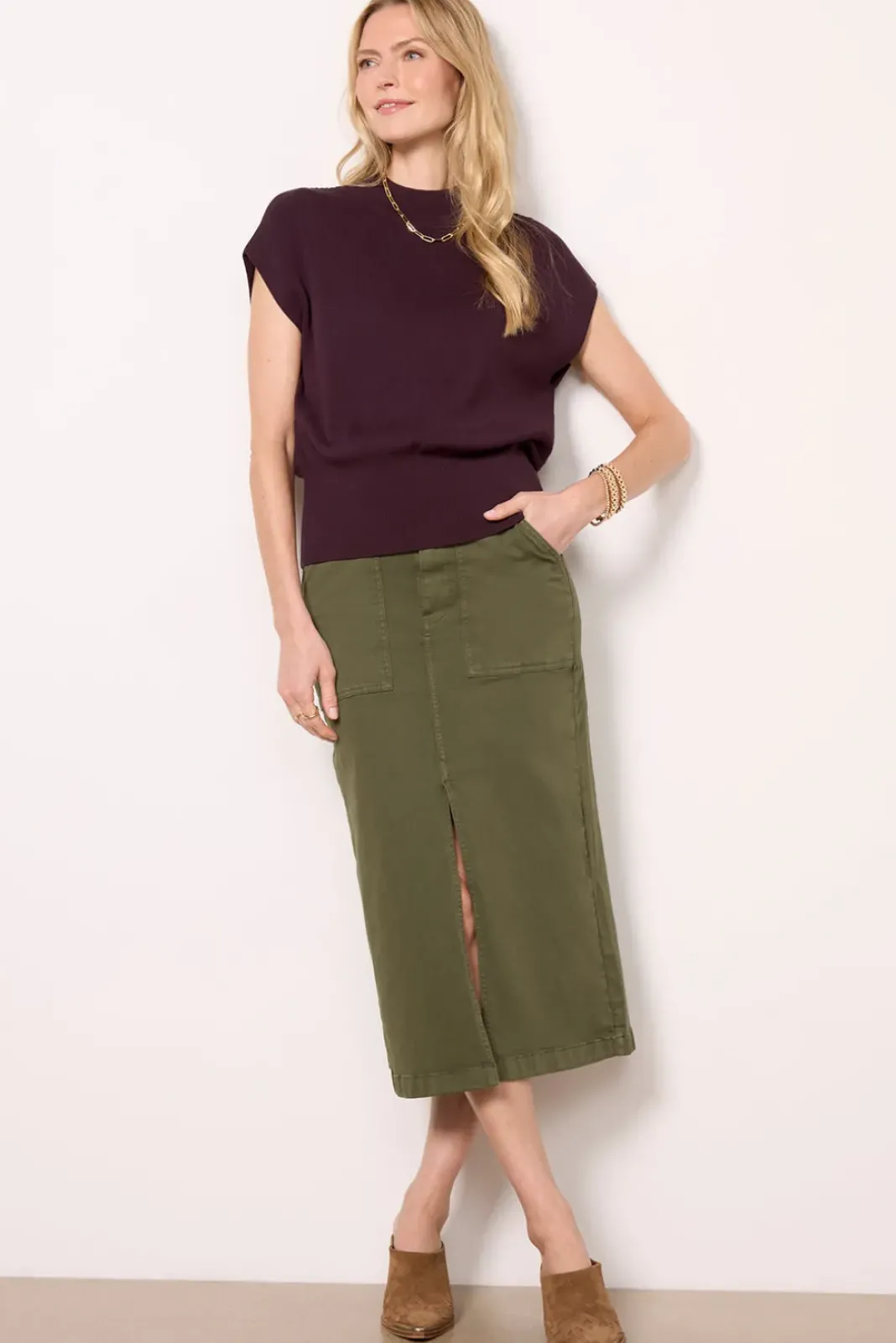Sweaters<EVEREVE Meadow Dolman Pullover Darkplum