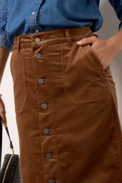 Skirts<PAIGE Meadow Midi Skirt Maplebrown