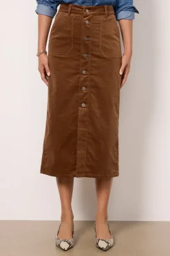 Skirts<PAIGE Meadow Midi Skirt Maplebrown