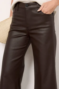 Pants & Leggings<KUT FROM THE KLOTH Meg Coated Wide Leg Chocolate