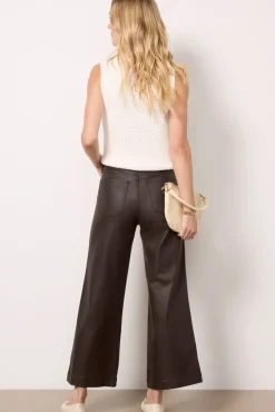 Pants & Leggings<KUT FROM THE KLOTH Meg Coated Wide Leg Chocolate
