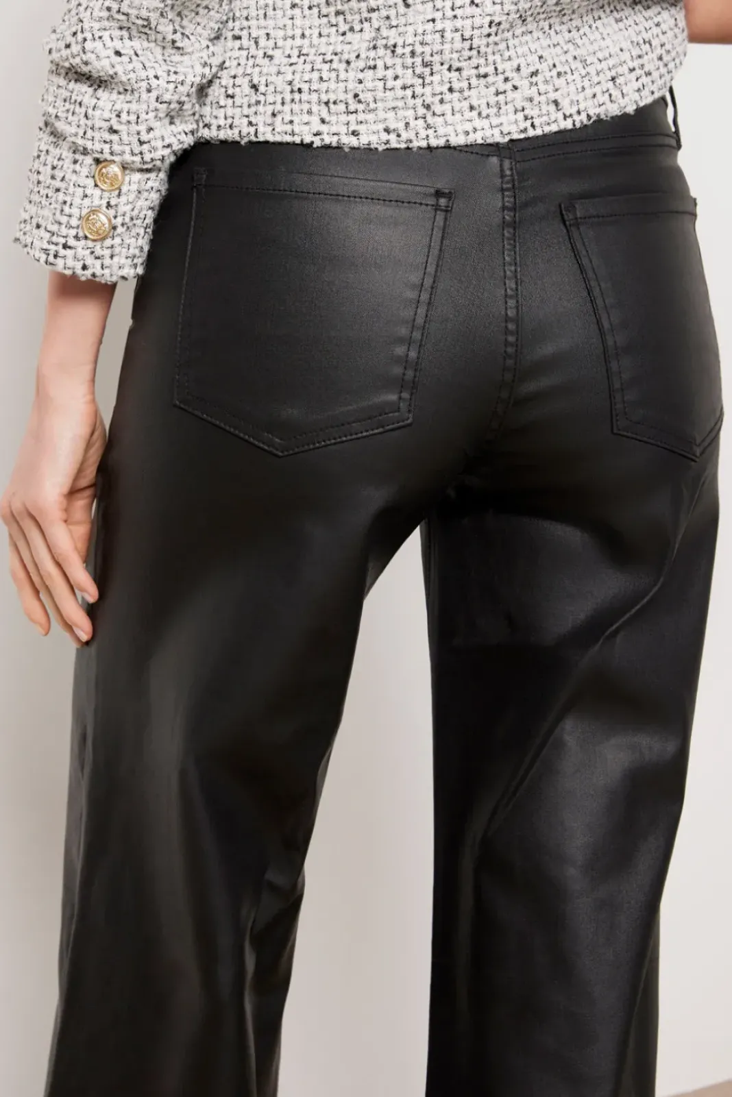 Pants & Leggings<KUT FROM THE KLOTH Meg Coated Wide Leg Black