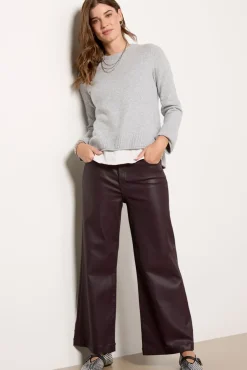 Pants & Leggings<KUT FROM THE KLOTH Meg Coated Wide Leg Sangria