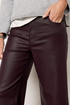 Pants & Leggings<KUT FROM THE KLOTH Meg Coated Wide Leg Sangria