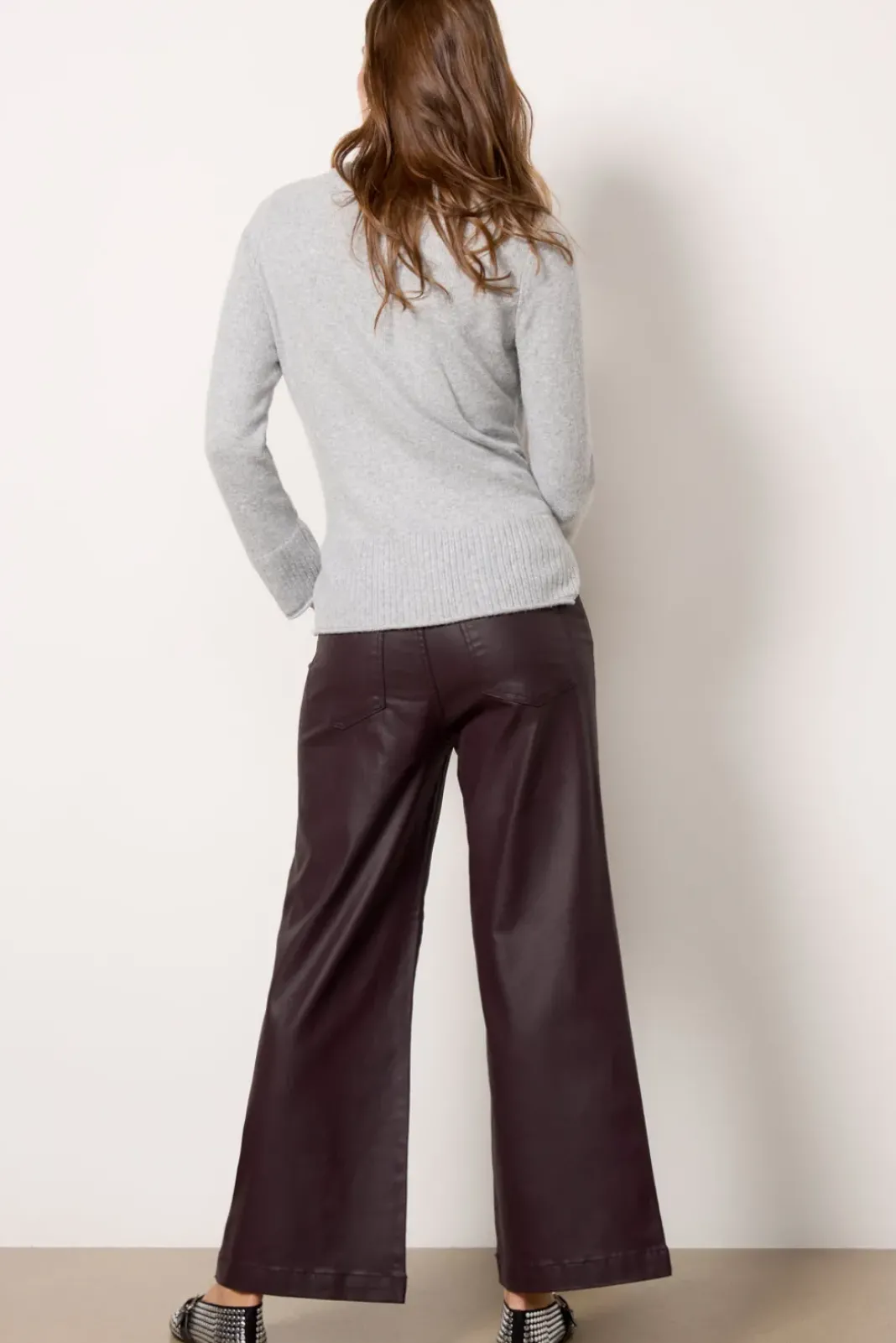 Pants & Leggings<KUT FROM THE KLOTH Meg Coated Wide Leg Sangria