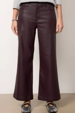 Pants & Leggings<KUT FROM THE KLOTH Meg Coated Wide Leg Sangria