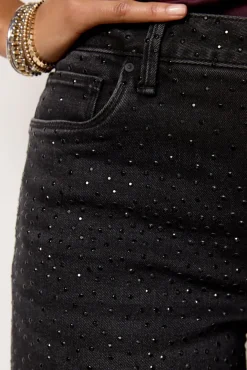 Jeans<KUT FROM THE KLOTH Meg Raw Hem w Bling Illuminated