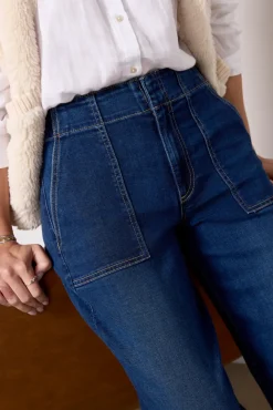 Jeans<KUT FROM THE KLOTH Meg Utility w Raw Hem Demure