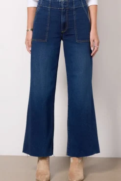 Jeans<KUT FROM THE KLOTH Meg Utility w Raw Hem Demure