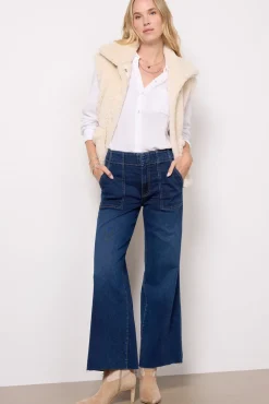 Jeans<KUT FROM THE KLOTH Meg Utility w Raw Hem Demure