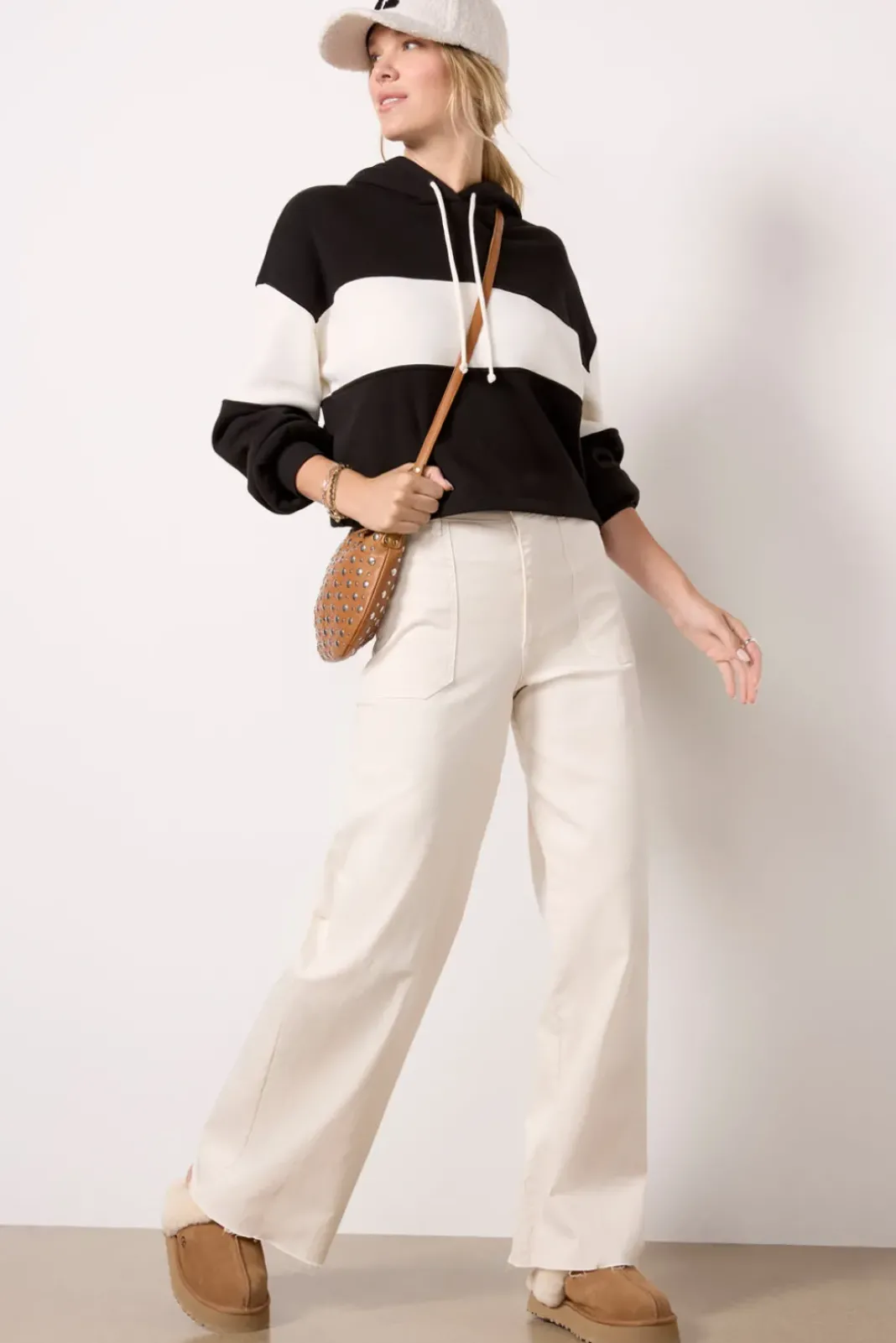 Pants & Leggings<KUT FROM THE KLOTH Meg Utility with Raw Hem Ecru