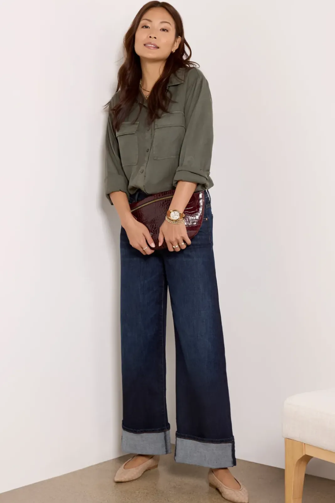 Jeans<KUT FROM THE KLOTH Meg w Cuff Hospitality