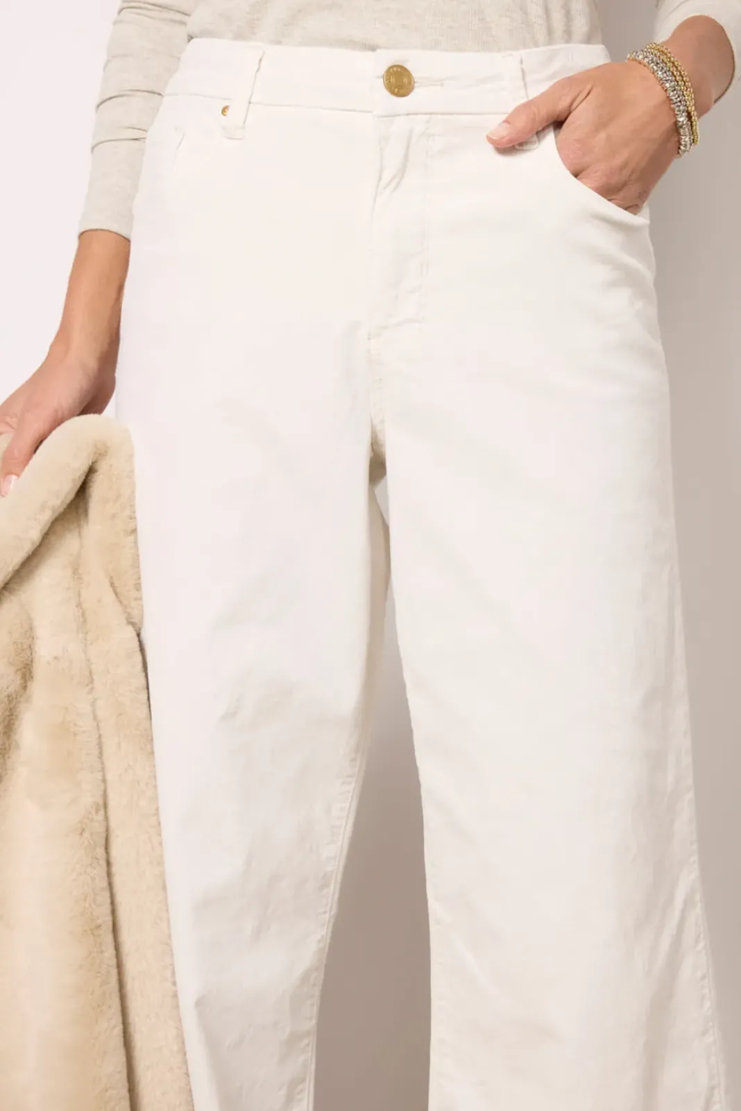 Pants & Leggings<KUT FROM THE KLOTH Meg Wide Leg Ecru