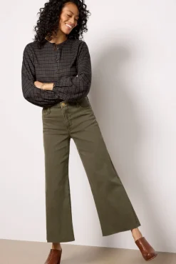 Jeans<KUT FROM THE KLOTH Meg Wide Leg Olive