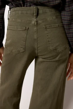 Jeans<KUT FROM THE KLOTH Meg Wide Leg Olive