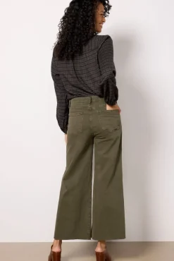Jeans<KUT FROM THE KLOTH Meg Wide Leg Olive