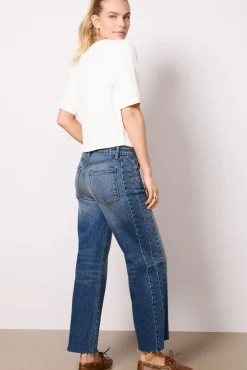 Jeans<KUT FROM THE KLOTH Meg Wide Leg w Seaming Teamwork