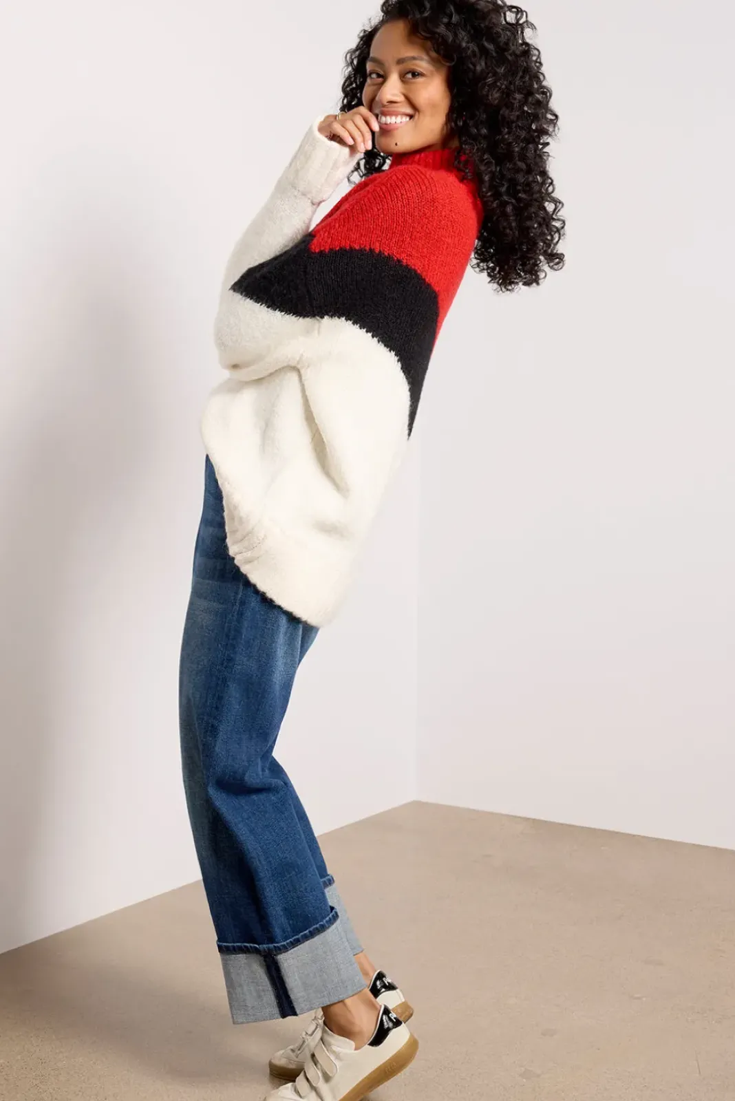 Sweaters<PISTOLA Meribel Quarter Zip Sweater Multichevron