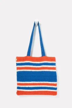 Bags<CLARE V. Michel Le Vibe Tote Cobalt/Brightpoppy