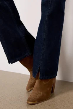 Jeans<RE/DONE Mid Rise Kick Flare Crosshatchrinse