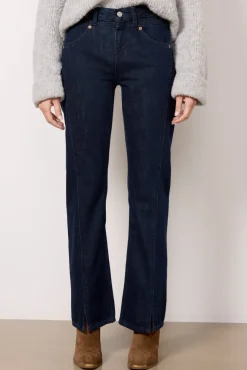 Jeans<RE/DONE Mid Rise Kick Flare Crosshatchrinse