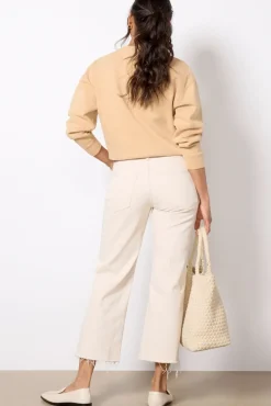 Jeans<MOTHER Mid Rise Maven Ankle Fray Actnatural