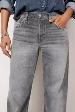 Jeans<RE/DONE Mid Rise Wide Leg Grigio
