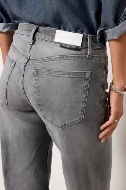 Jeans<RE/DONE Mid Rise Wide Leg Grigio