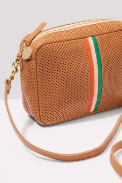 Bags<CLARE V. Midi Sac Cuoio/Ppy/Blsh/Emrld