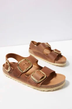 Shoes<BIRKENSTOCK Milano Big Buckle Sandal Cognac