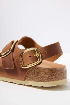 Shoes<BIRKENSTOCK Milano Big Buckle Sandal Cognac