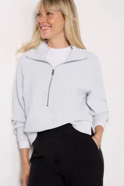 Sweatshirts<VARLEY Milano Half Zip Sweat Greydawn
