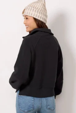 Sweatshirts<VARLEY Milano Half Zip Sweat Black