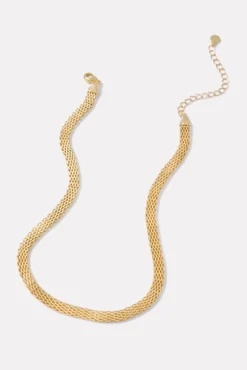 Jewelry<EVEREVE Miley Mesh Necklace Gold