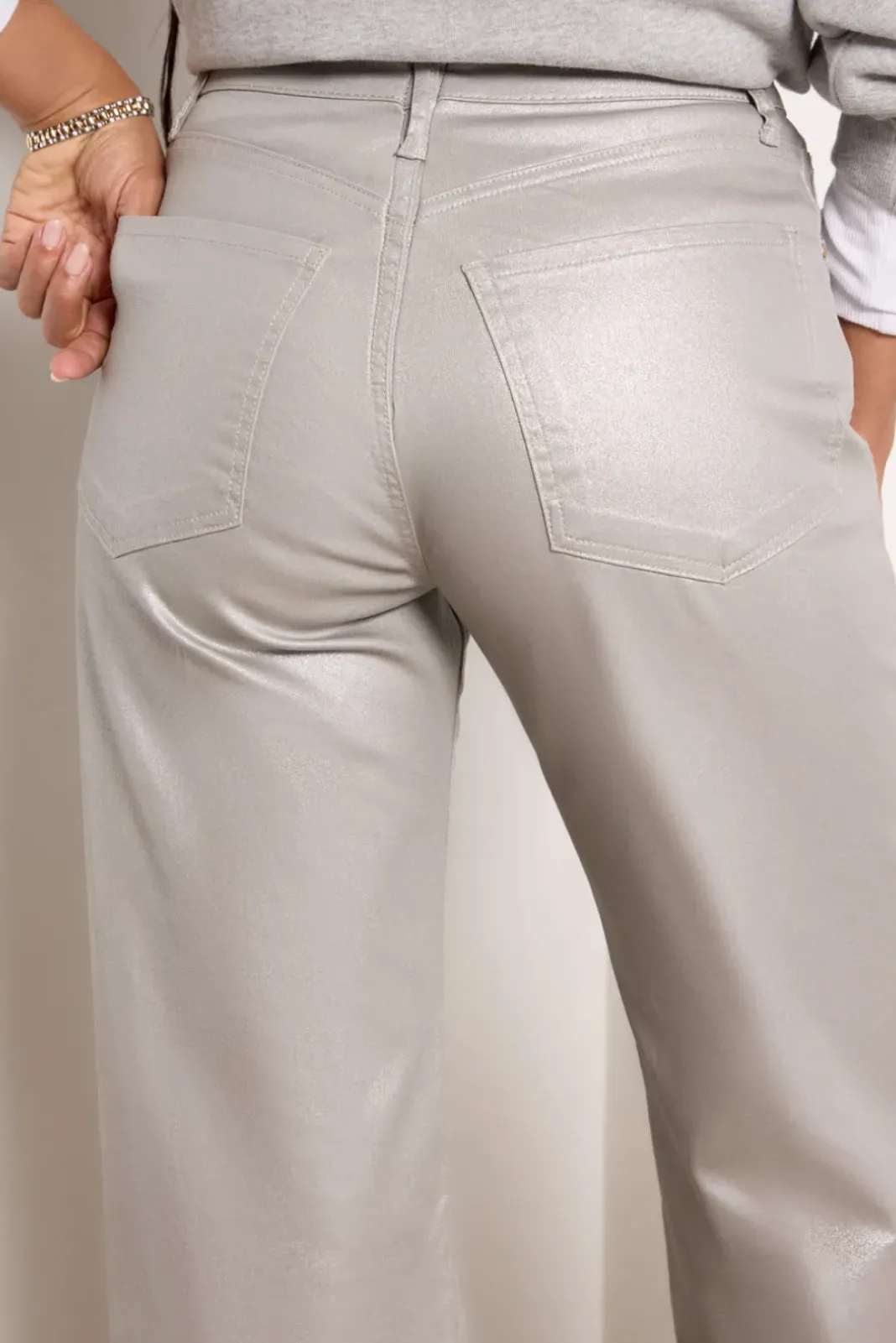 Pants & Leggings<KUT FROM THE KLOTH Miller High Rise Wide Leg Silver